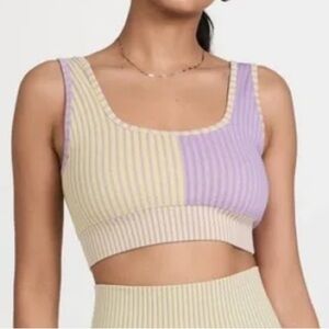 Free People Movement Stripe Mixing Sports Bra